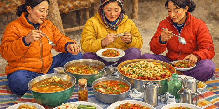 Thenthuk: Tibetan Hand-Pulled Noodle Soup