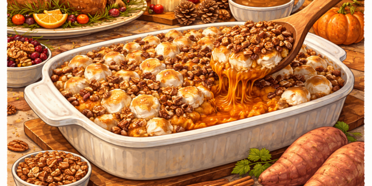 A Sweet Potato Casserole for Crowded Tables