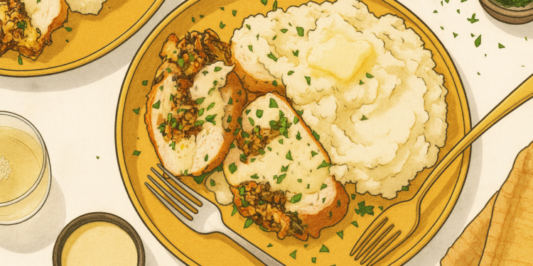 Stuffing Turkey Breast for Thanksgiving