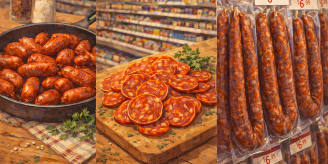 Spanish cured chorizo