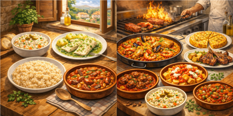 Feasting vs everyday cooking in Spain