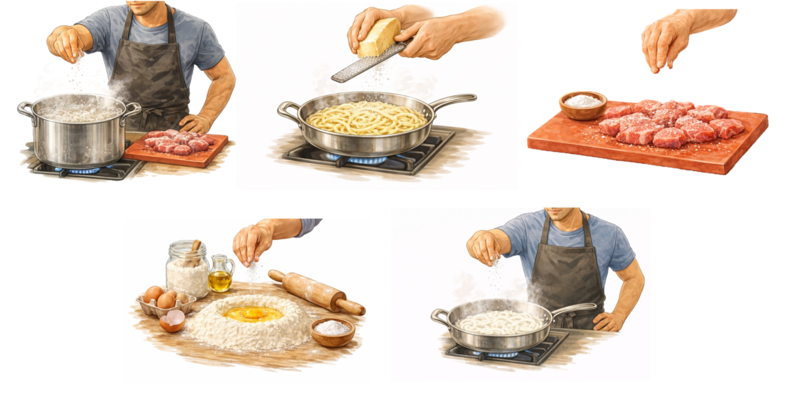 How Italians season during cooking