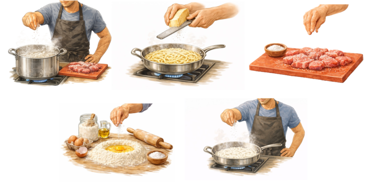 How Italians season during cooking