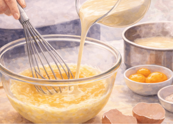 Liaison with egg yolk and cream (liaison)