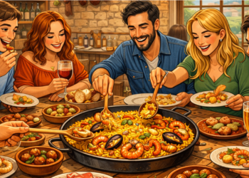 Shared pans and Spanish communal eating