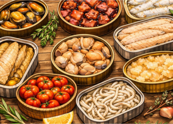 Seafood conservas tradition