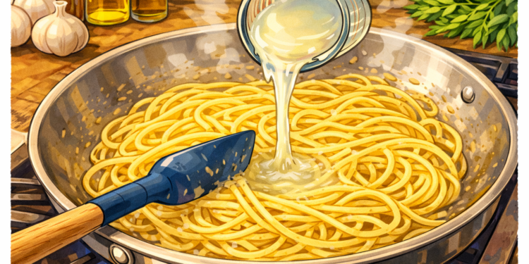 Pasta Water as a Cooking Tool