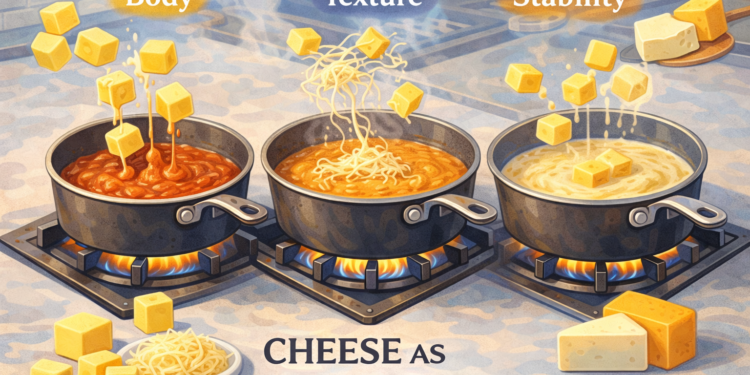 Cheese as Structure in Sauces