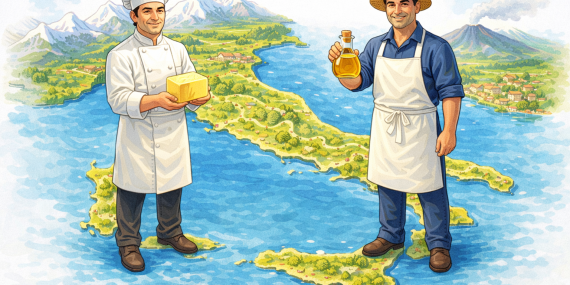 Butter vs Olive Oil in Italy
