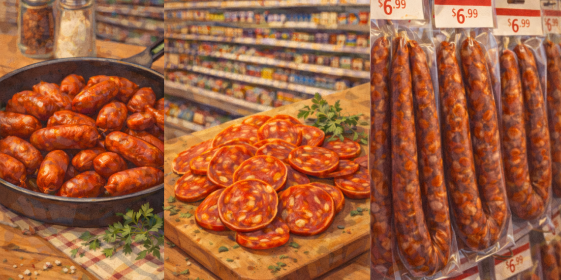 Spanish cured chorizo