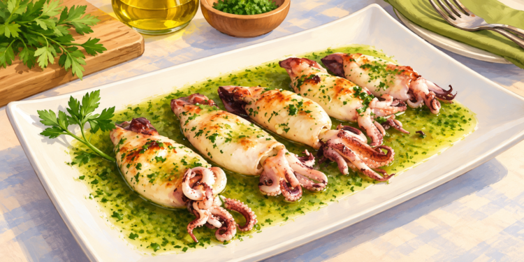 Chipirones: Spanish Baby Squid Grilled or Cooked in Ink